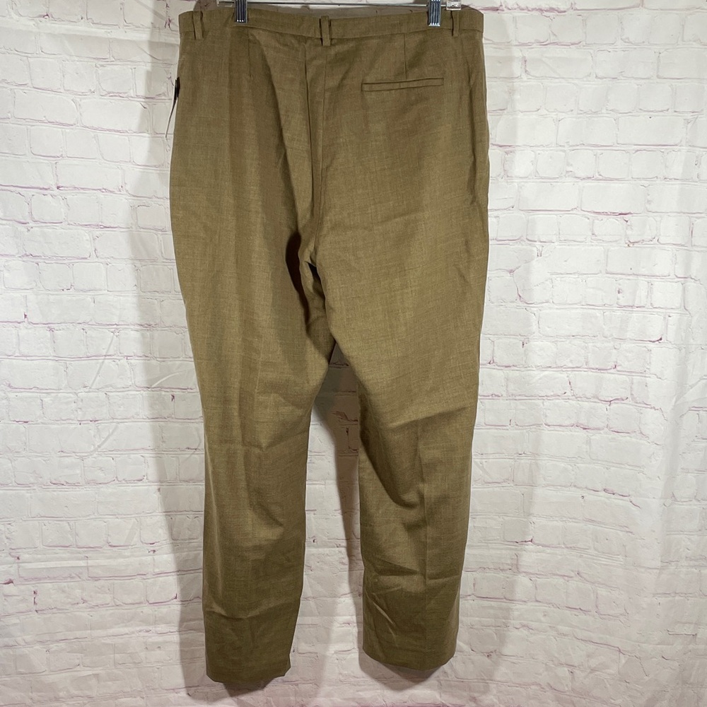GAP Stretch Wool Blend Plus Size Brown Ankle Pants Size 18 - Picture 3 of 6
